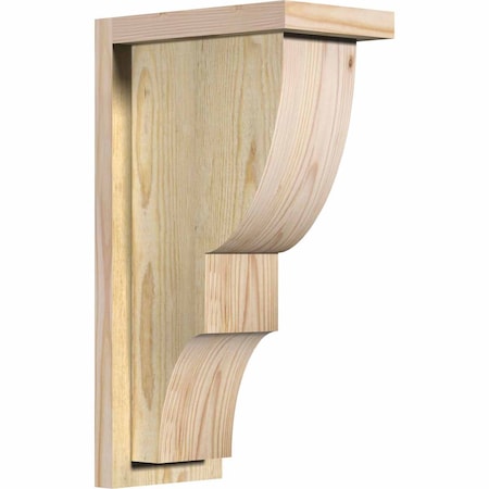 Ekena Millwork Ridgewood Rough Sawn Corbel w/Backplate, Douglas Fir, 6"W x 10"D x 18"H COR06X10X18RID01RDF